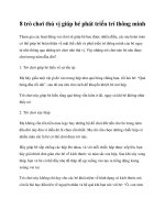 8 trò chơi thú vị giúp bé phát triển trí thông minh pptx