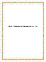 Đề thi Luật kinh tế ĐH24kt docx