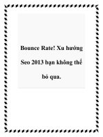 Bounce Rate! Xu hướng Seo 2013 bạn không thể bỏ qua. docx