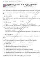 Đề thi thử số 5 hóa dài hạn docx