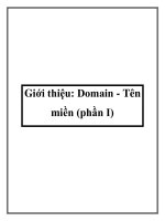 Giới thiệu: Domain - Tên miền (phần I) potx
