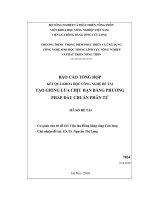 tạo giống lúa chịu hạn bằng phương pháp dấu chuẩn phân tử