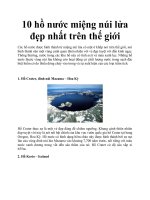 10 hồ nước miệng núi lửa đẹp nhất trên thế giới pptx