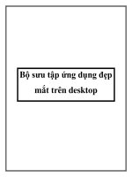 Bộ sưu tập ứng dụng đẹp mắt trên desktop potx
