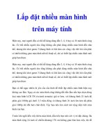 Lắp đặt nhiều màn hình trên máy tính pdf