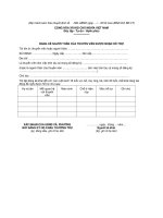 MẪU BẢNG KÊ NGƯỜI THÂN CỦA THUYỀN VIÊN ĐƯỢC NHẬN HỖ TRỢ pptx