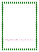 Những sai lầm kinh điển của cha mẹ khi chăm sóc con ppt