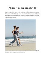 Những lý do bạn nên chạy bộ doc