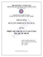 Thiết kế xây dưng công trình chung cư cao tầng P11  Q5  TPHCM