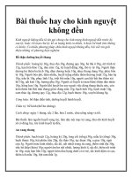 Bài thuốc hay cho kinh nguyệt không đều pptx