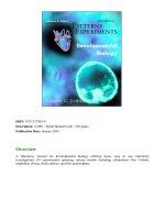 patterns and experiments in developmental biology