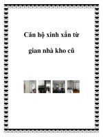Căn hộ xinh xắn từ gian nhà kho cũ pot