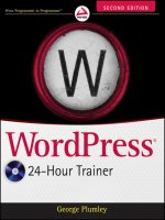 wrox press wordpress 24-hour trainer 2nd