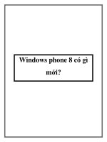 Windows phone 8 có gì mới? pptx