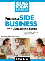running a side business, how to create a second income (2009)