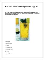 Chè xanh chanh đã khát giải nhiệt ngày hè doc