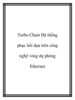 Turbo Chain Hệ thống phục hồi dựa trên công nghệ vòng dự phòng Ethernet pot