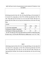 MỘT số BÀI TOÁN THAM KHẢO TOÁN KINH tế TRONG vận TẢI BIỂN