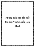 Những điều bạn cần biết khi đến Vương quốc Đan Mạch ppt