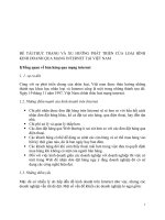 ĐỀ TÀI:THỰC TRẠNG VÀ XU HƯỚNG PHÁT TRIỂN CỦA LOẠI HÌNH KINH DOANH QUA MẠNG INTERNET TẠI VIỆT NAM pdf