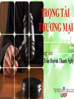Bài thuyết trình trọng tài thương mại