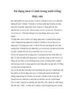 Sử dụng men vi sinh trong nuôi trồng thủy sản docx