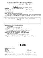 tài liệu bồi dưỡng học sinh giỏi lớp 3