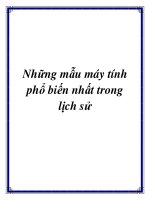 Những mẫu máy tính phổ biến nhất trong lịch sử pptx