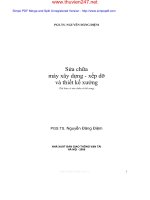 Sửa chữa máy xây dựng - xếp dỡ và thiết kế xưởng ppt