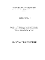 Nâng cao năng lực cạnh tranh của ngân hàng Quốc Tế VIB