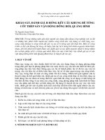 Khảo sát đánh giá hư hỏng Khung BTCT sân vận động