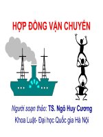 Hợp đồng vận chuyển ppt