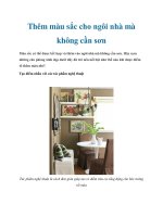 Thêm màu sắc cho ngôi nhà mà không cần sơn ppt