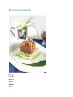 Bò áp chảo xốt cải bó xôi doc