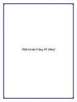 Thiết kế nhà 5 tầng, DT 100m2 pdf