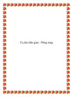 Ca dao dân gian : Nông tang ppt