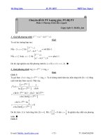 Phương trình mũ - logarit