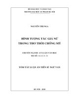 Hình tượng tác giả nữ trong thơ thời kỳ chống Mỹ