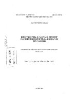 Kiến trúc nhà ở cao tầng phù hợp các điều kiện kinh tế xã hội Hà Nội đến năm 2020