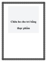 Chữa ho cho trẻ bằng thực phẩm potx