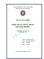 nghệ thuật tuồng trong nội thất resort