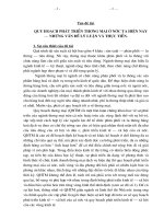 quy hoạch phát triển thương mại ở nước ta hiện nay – những vấn đề lý luận và thực tiễn