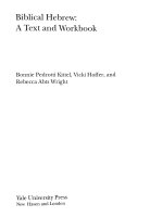  biblical hebrew a text and workbook