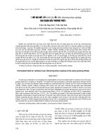 THỨC ĂN CHẾ BIẾN CHO CÁ HỒI VÂN (Oncorhynchus mykiss) GIAI ĐOẠN ĐẦU THƯƠNG PHẨM docx