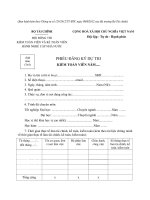 MẪU PHIẾU ĐĂNG KÝ DỰ THI KIỂM TOÁN VIÊN NĂM..... pdf