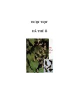 dược học - hà thủ ô