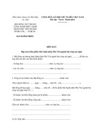 MẪU BIÊN BẢN Họp ban kiểm phiếu bầu Nghệ nhân ppt