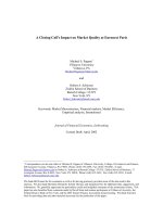 pagano and schwartz-a closing call’s impact on market quality at euronext paris