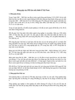 Đóng góp FDI cho nền kinh tế việt nam (1)