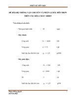 hệ thống vận chuyển và phân li dầu bôi trơn trên tàu hóa chất 14000 tấn